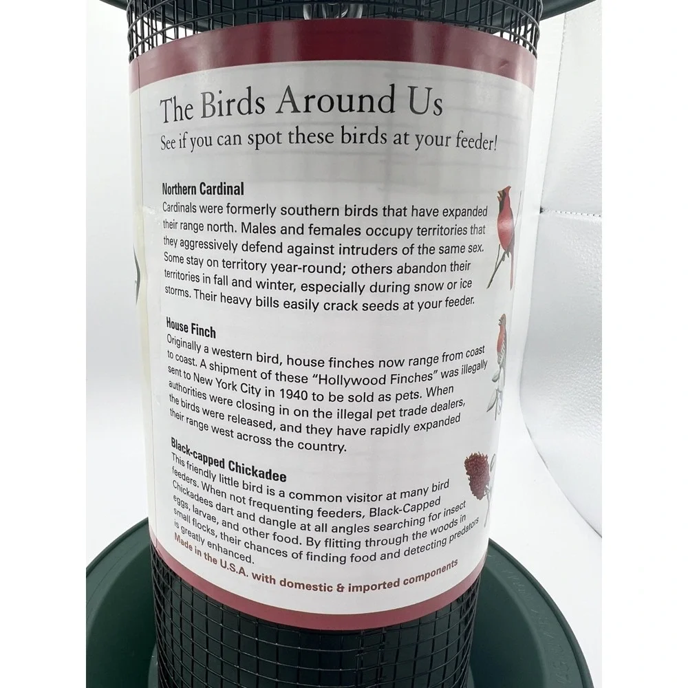 Birdfeeder WOODLINK Audubon MAGNUM Black Oil Sunflower Feeder  - MAGAG1 - NEW!